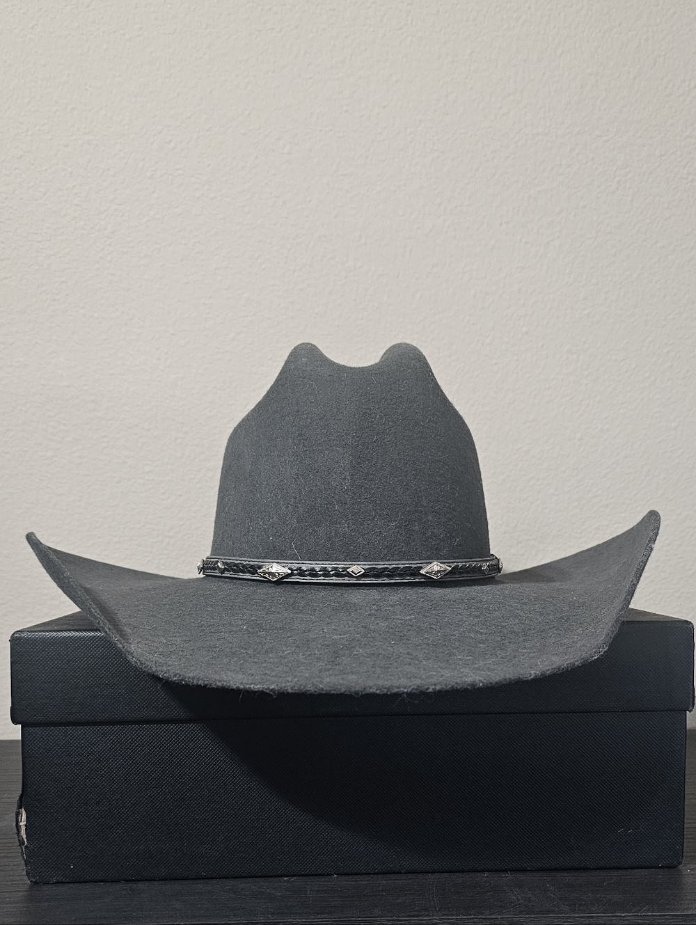Cody James Grey Felt Western Cowboy Hat 6 7/8